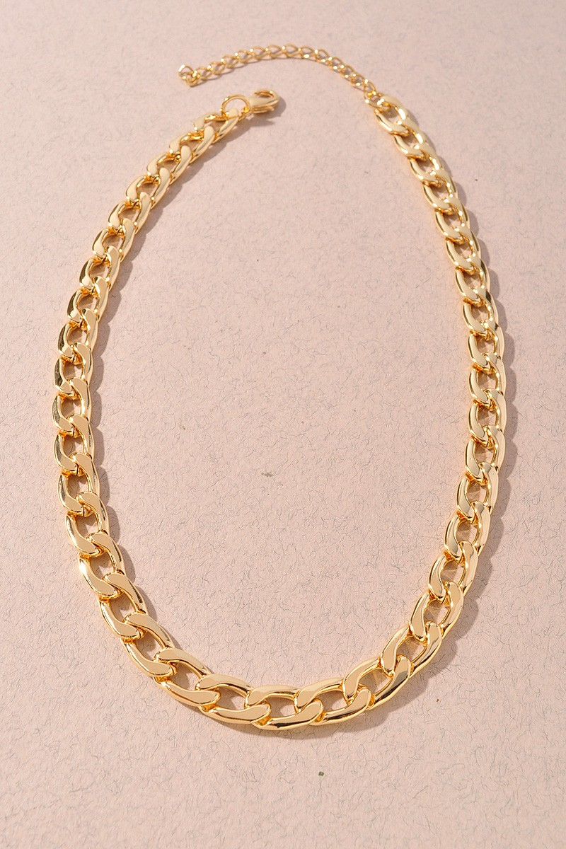 Curb Link Gold Dipped Necklace