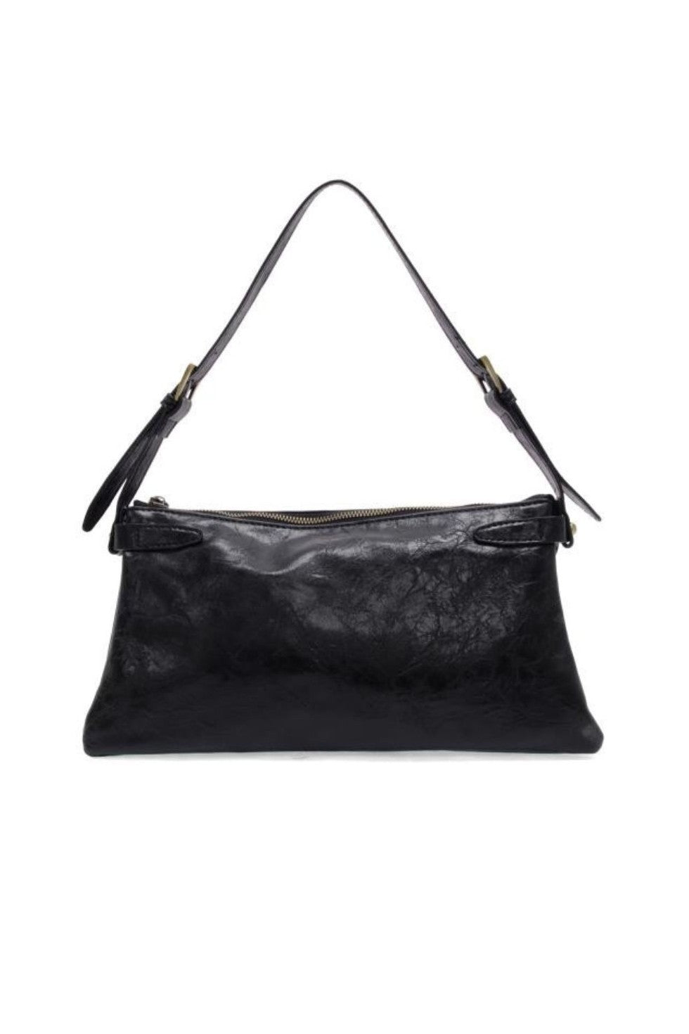 Eve Trapeze Shoulder Bag - Black