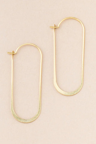 Refined Earring Collection - Cosmic Oval/Gold
