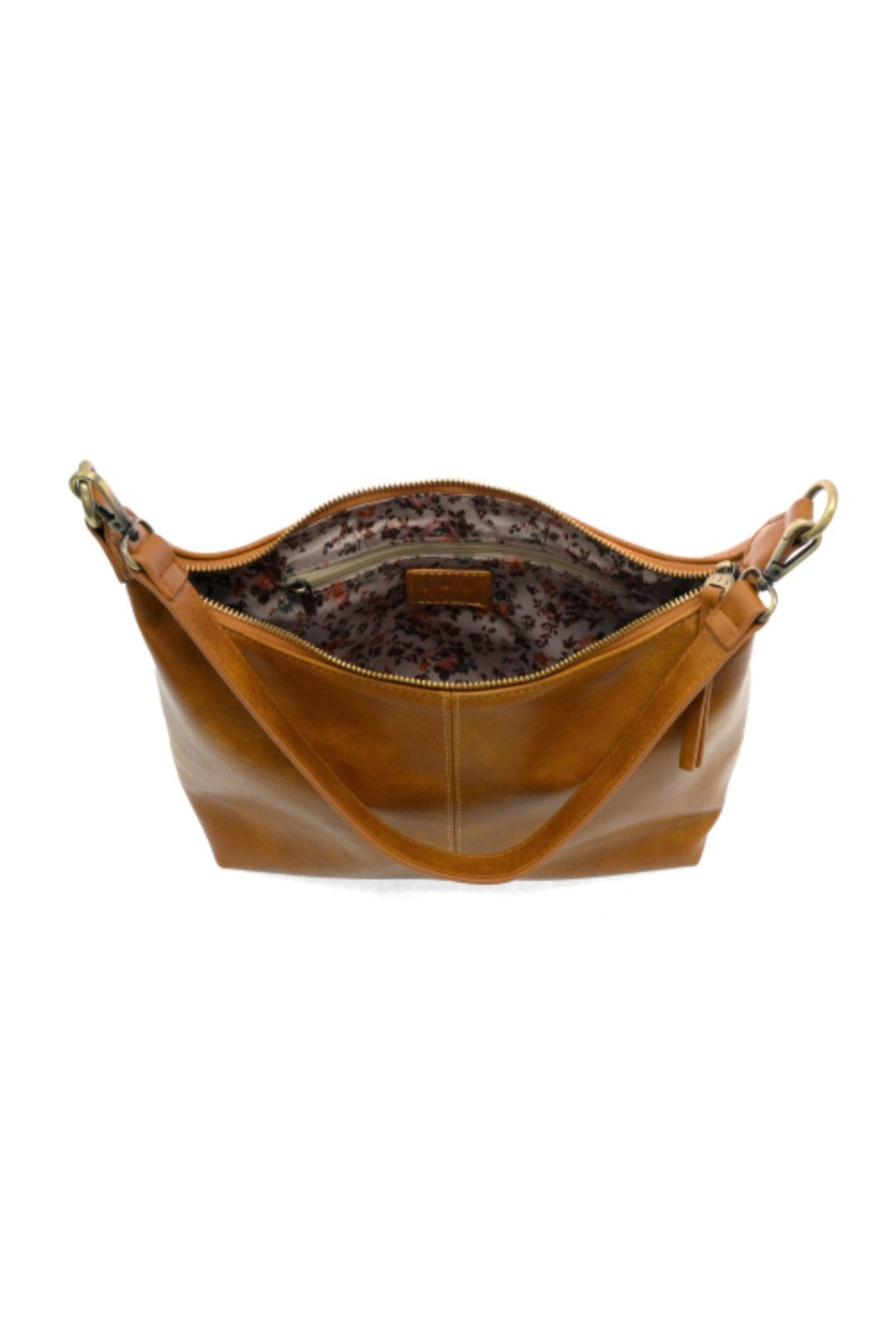 Danna Top Zip Crossbody - Dark Amber