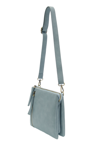 Dawn Multi Pocket Crossbody - Light Denim