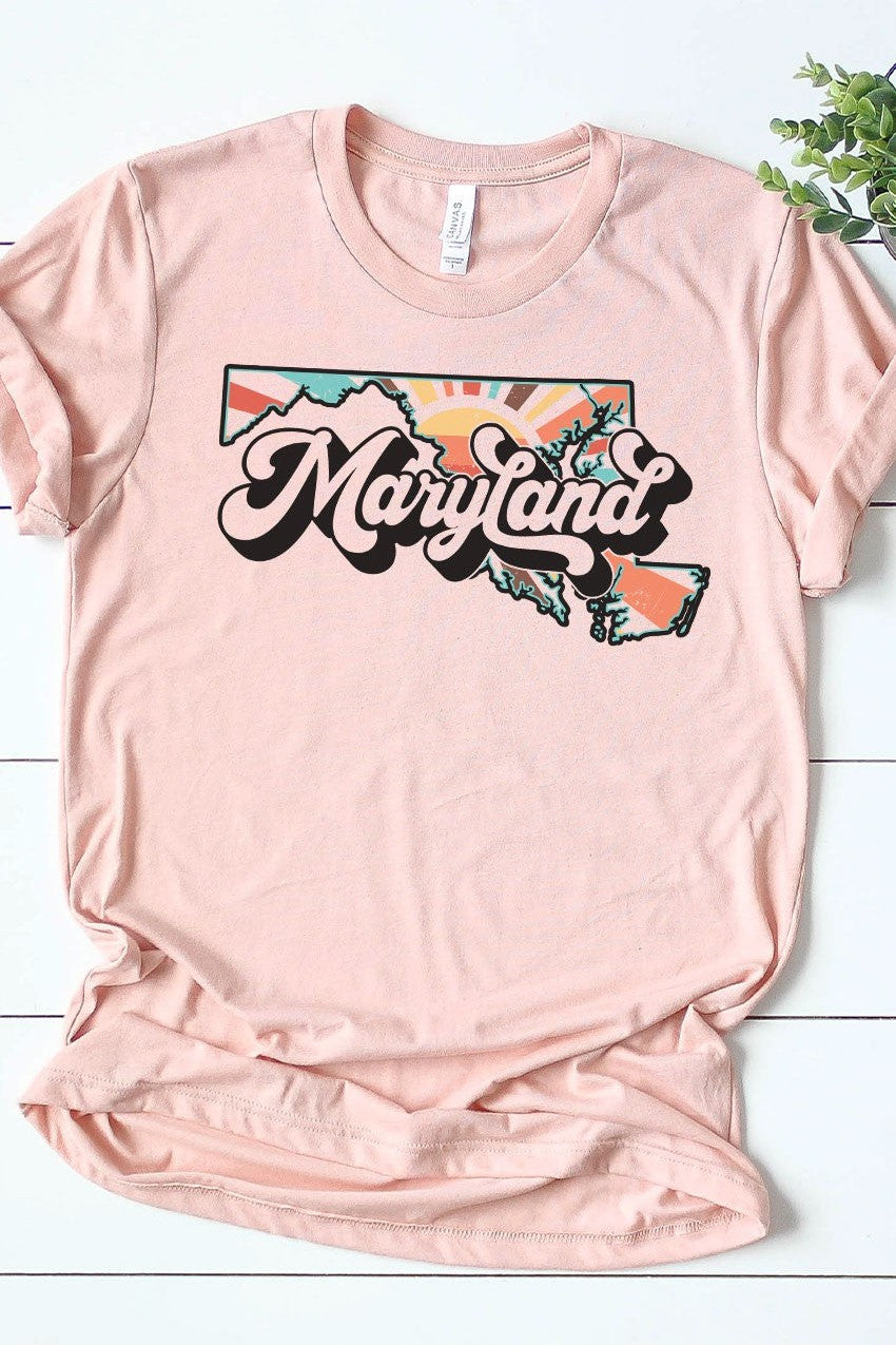 MD Retro State Graphic Tee