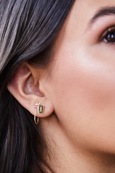Courtney Stud Earrings Trio - Gold