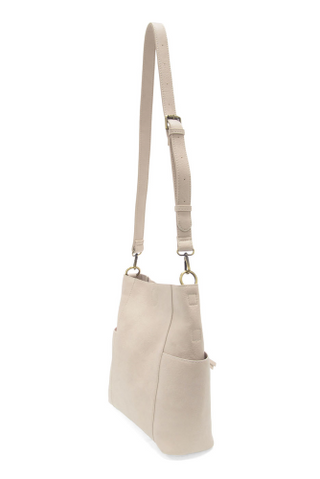 Kayleigh Side Pocket Bucket Bag - Linen