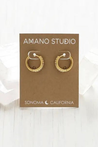 Crystal Hoop Earrings