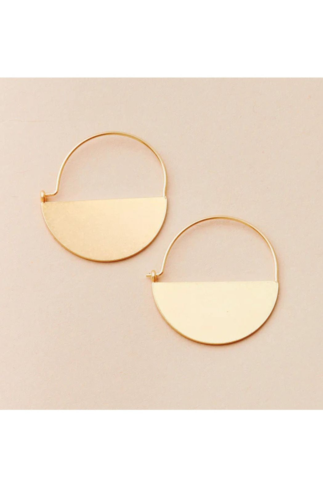 Refined Earring Collection - Lunar Hoop/Gold Vermeil
