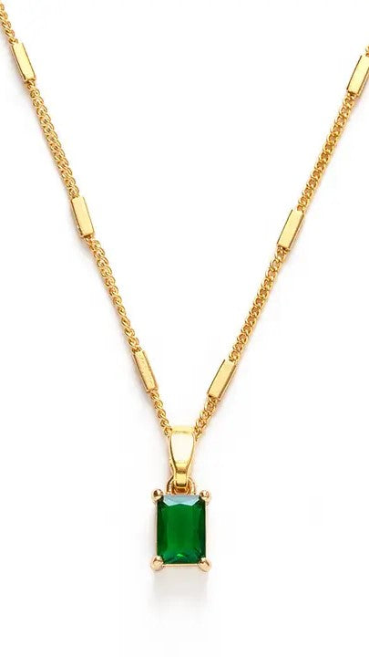 Emerald Holiday Necklace