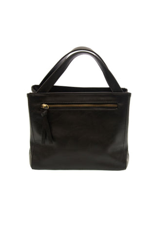 Flora Laser Cutout Crossbody Tote - Black