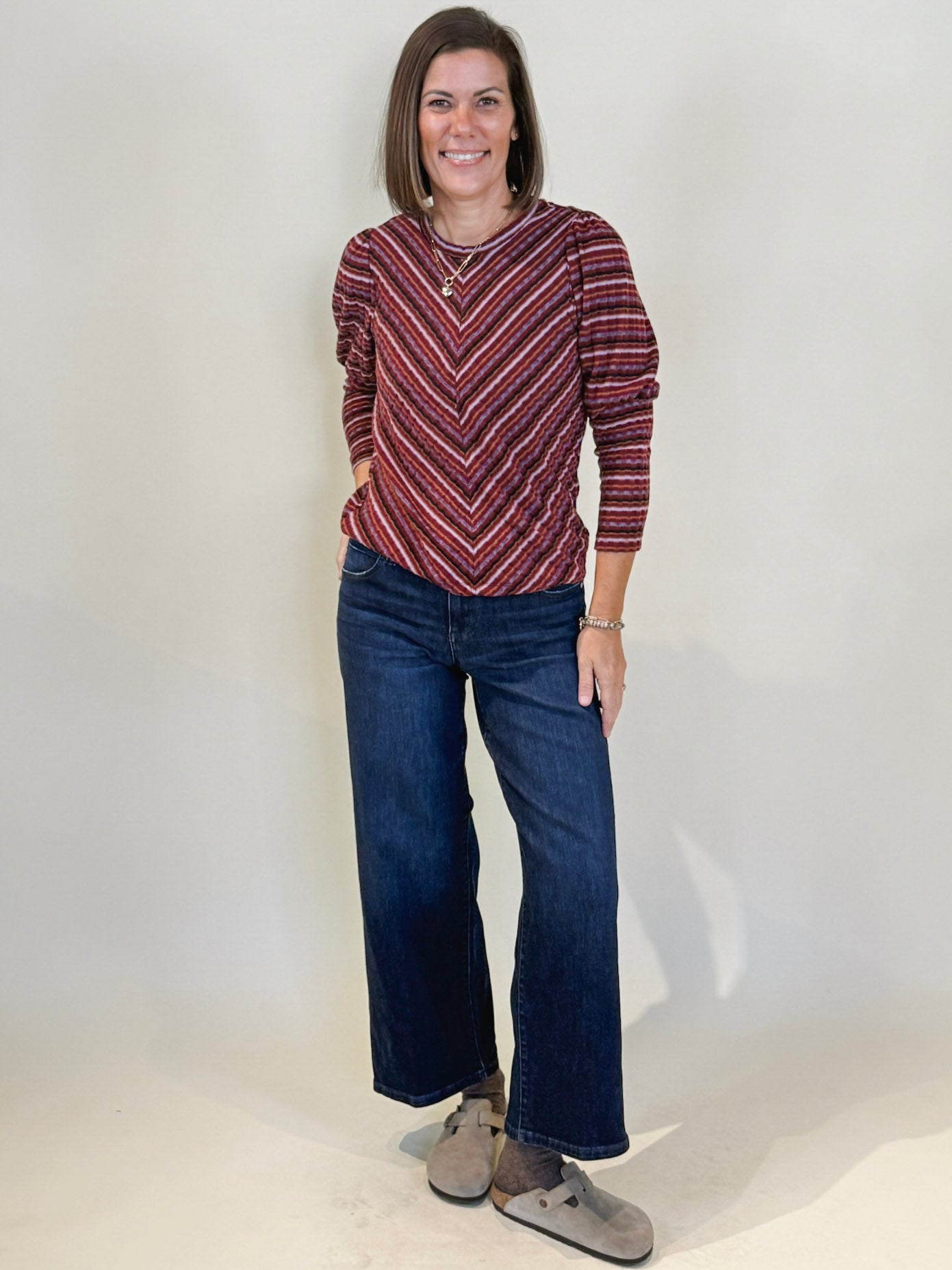 [Liverpool] Stride Wide Leg Jeans, 28" Inseam