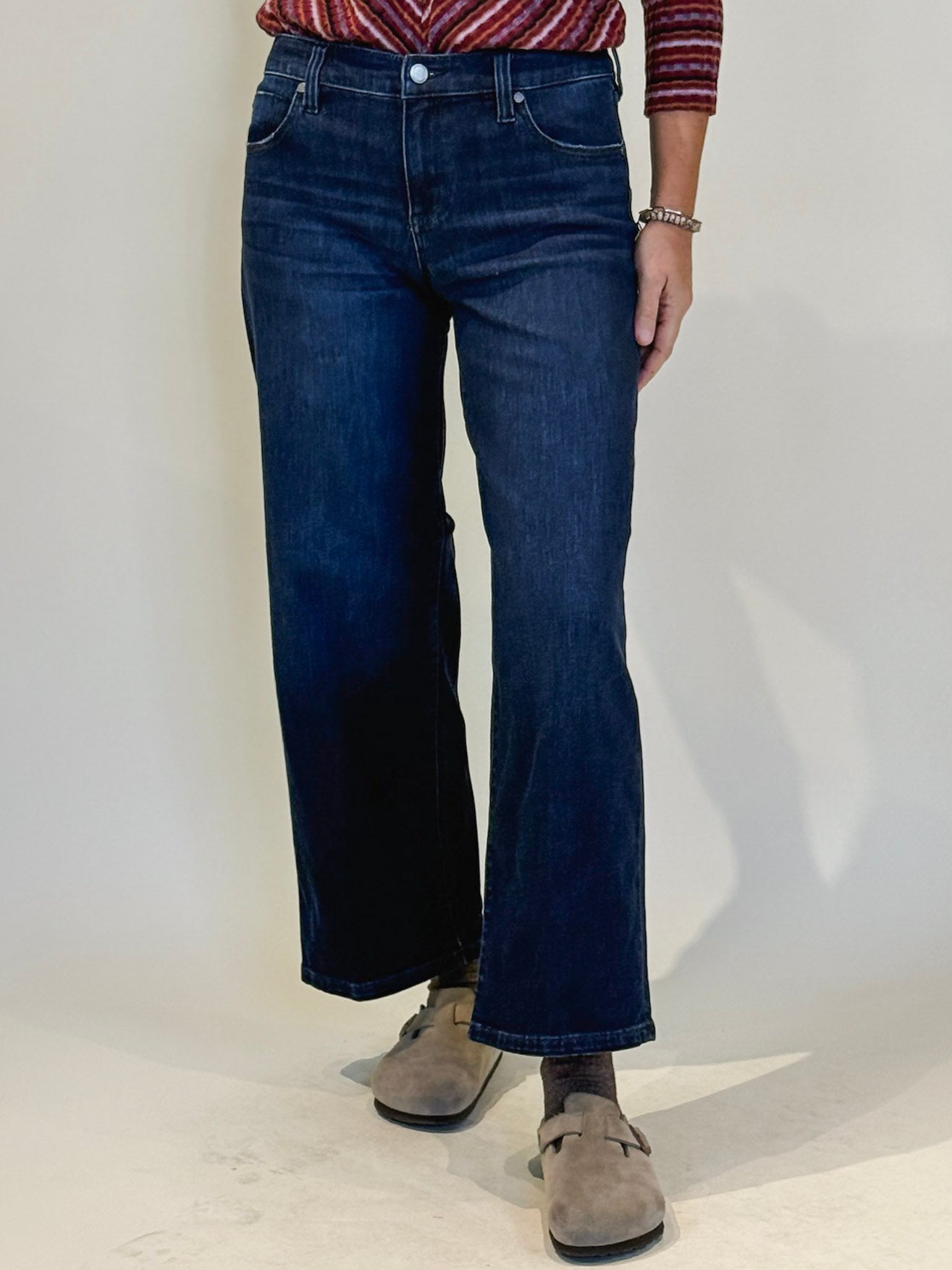 [Liverpool] Stride Wide Leg Jeans, 28" Inseam