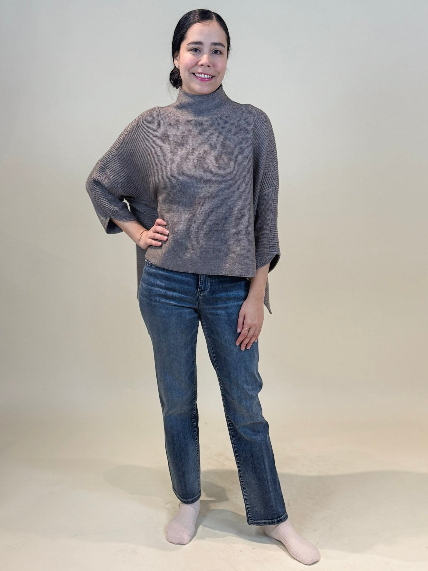 Boho Sweater - Heather Brown