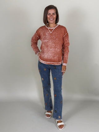 Remi Reverse Print Sweater