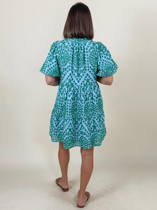 Jacey Babydoll Eyelet Mini Dress