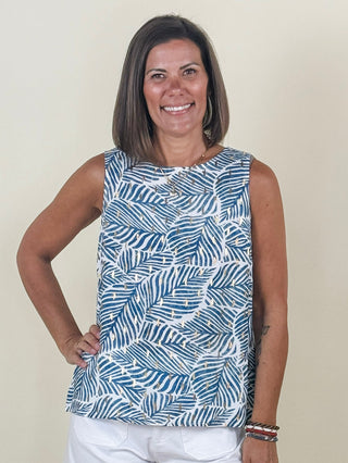 Gianna Printed Sleeveless Blouse
