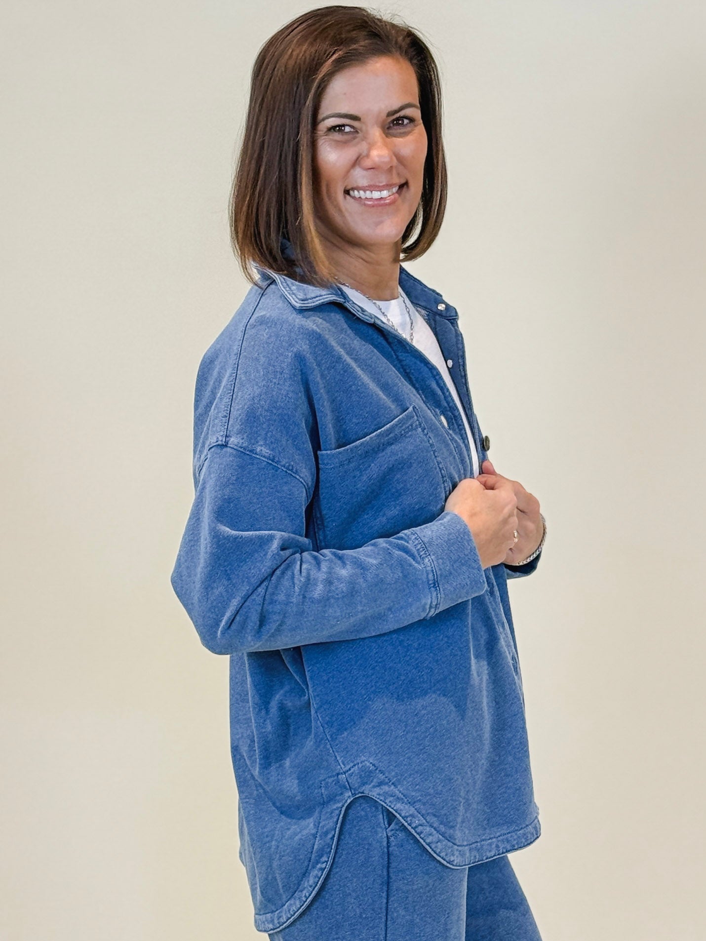 [Z Supply] All Day Knit Denim Jacket