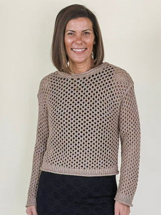 [Z Supply] Cala Shimmer Crochet Sweater