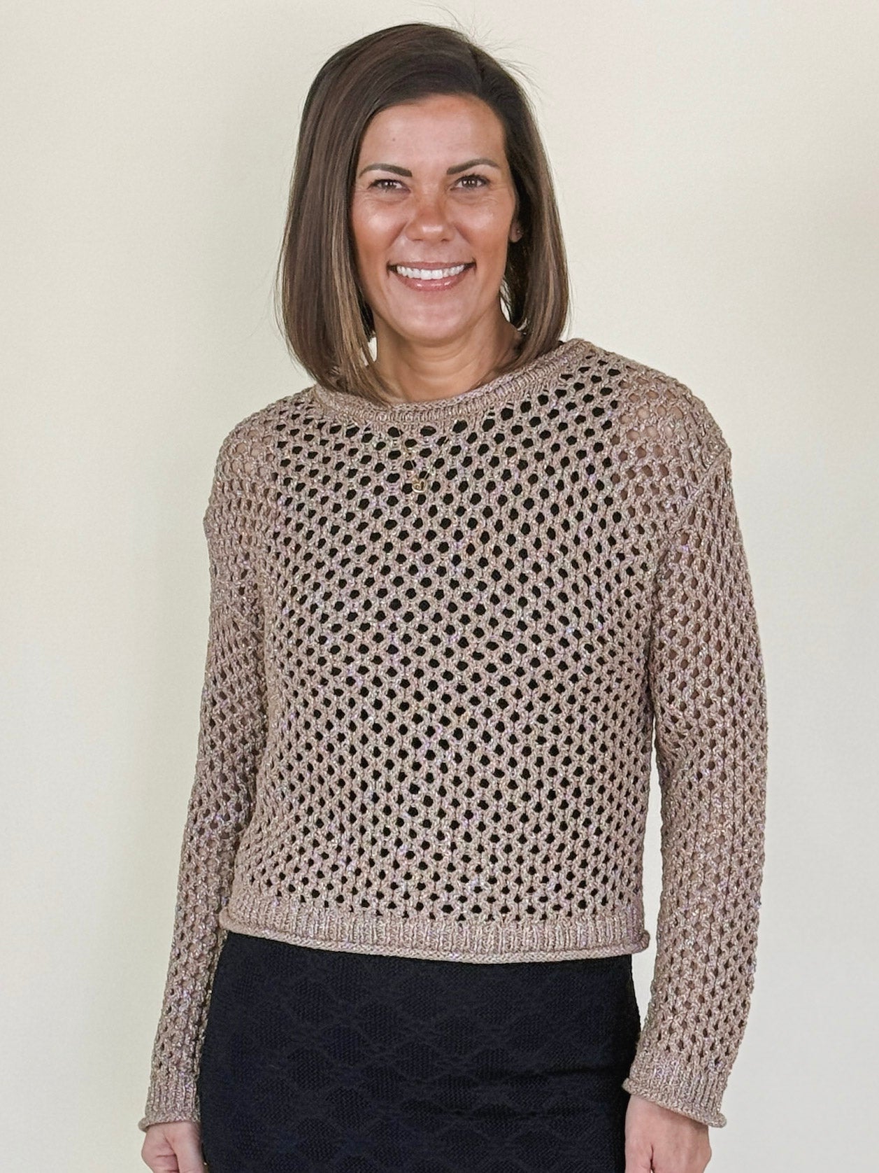 [Z Supply] Cala Shimmer Crochet Sweater