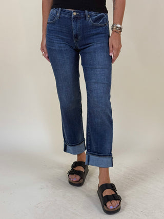 [Liverpool] Marley Girlfriend Cuffed Jeans, 27"/30" Inseam