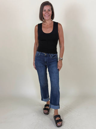 [Liverpool] Marley Girlfriend Cuffed Jeans, 27"/30" Inseam