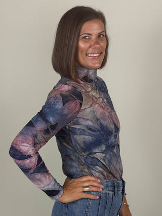 Aurora Long Sleeve Mock Neck Top