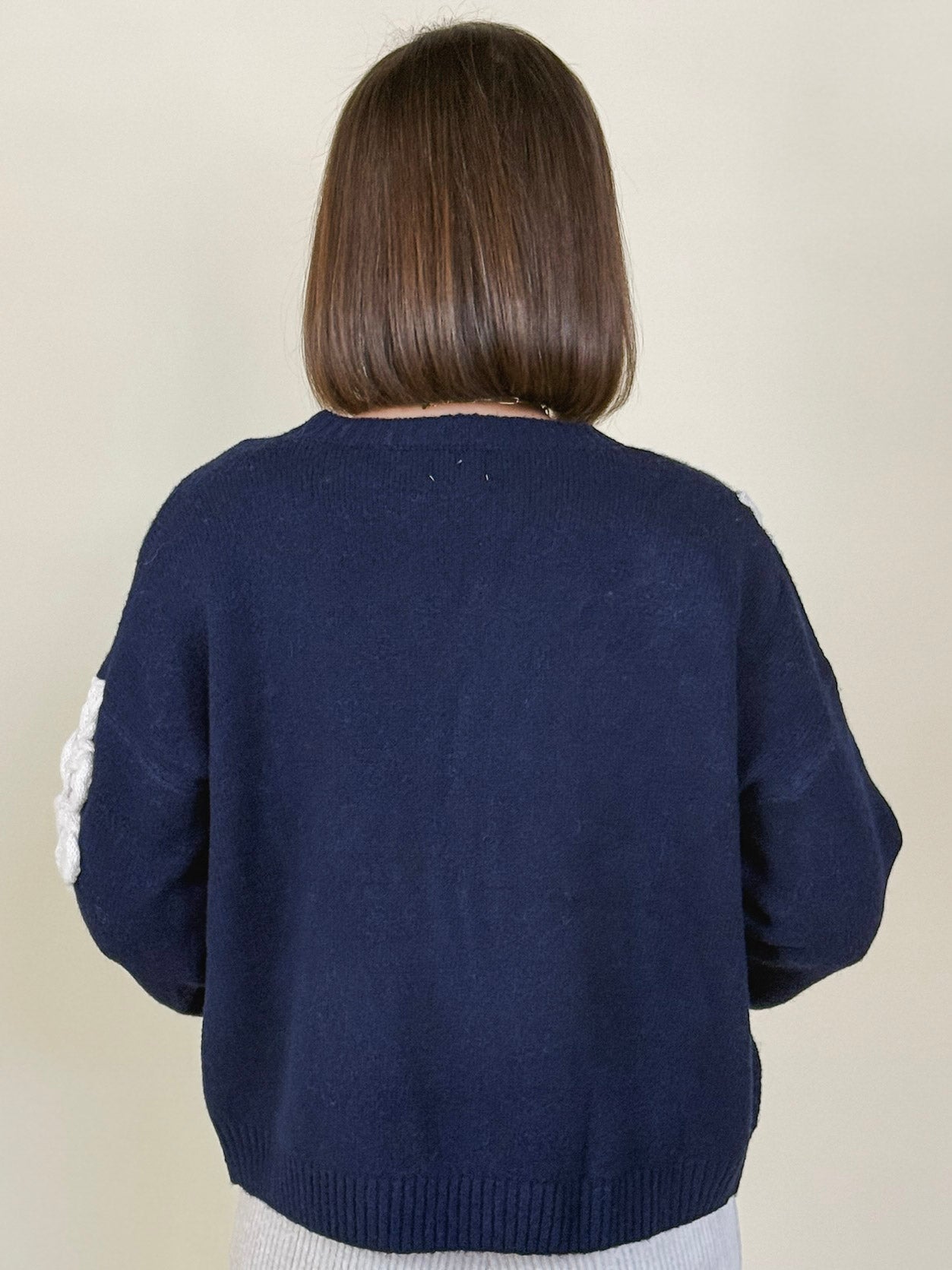 Trina 3D Flower Pullover