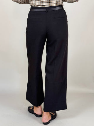 Dressa Belted Crepe Pants