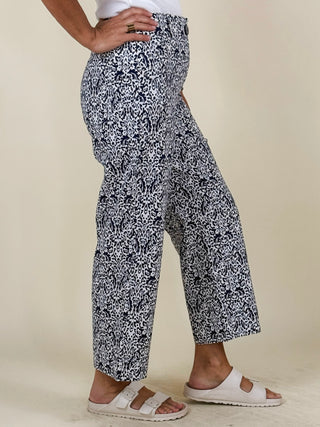 Tessa Tile Print Crop Pants