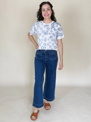 Lisa Patch Pocket Denim Pants