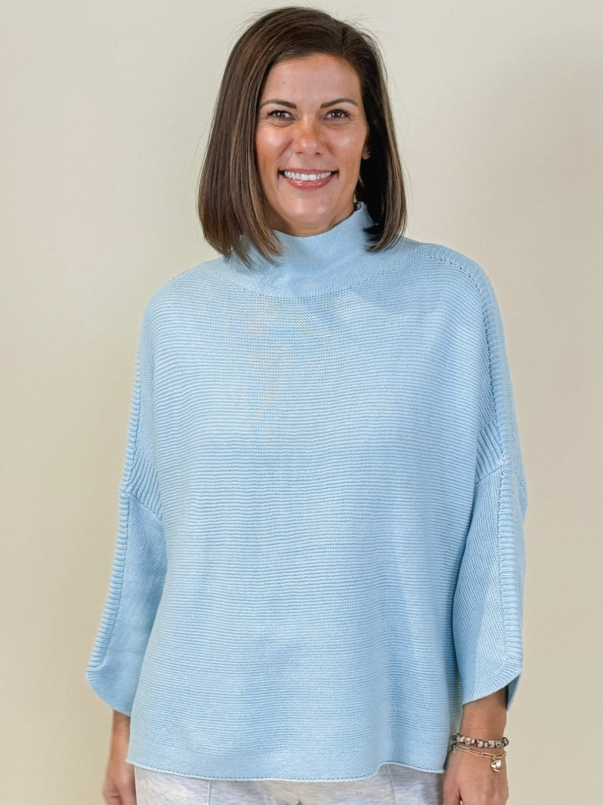 Boho Sweater - Sky Blue