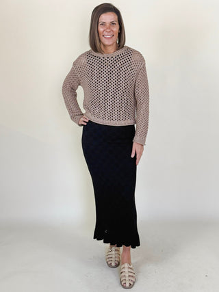[Z Supply] Cala Shimmer Crochet Sweater