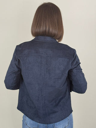 Irina Long Sleeve Suede Shirt