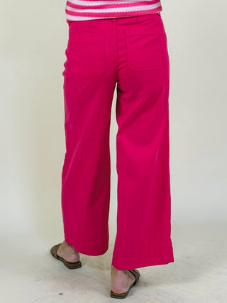 [Liverpool] Bianca Crop Wide Leg with Patch Pockets, 27" Inseam