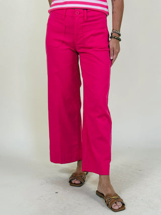 [Liverpool] Bianca Crop Wide Leg with Patch Pockets, 27" Inseam