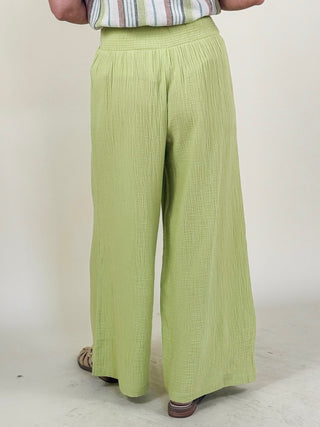 [TRIBAL] Jade Smocked Waist Flare Pants