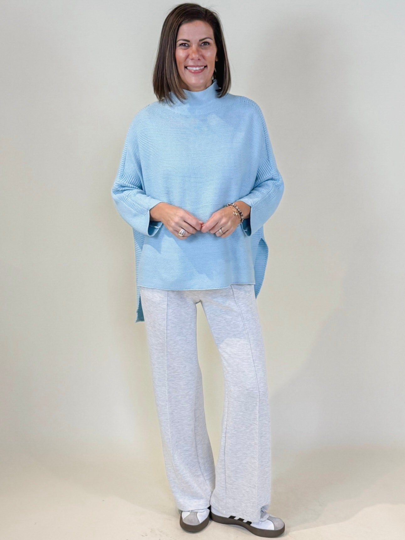 Boho Sweater - Sky Blue