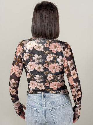 Phoebe Floral Mesh Top