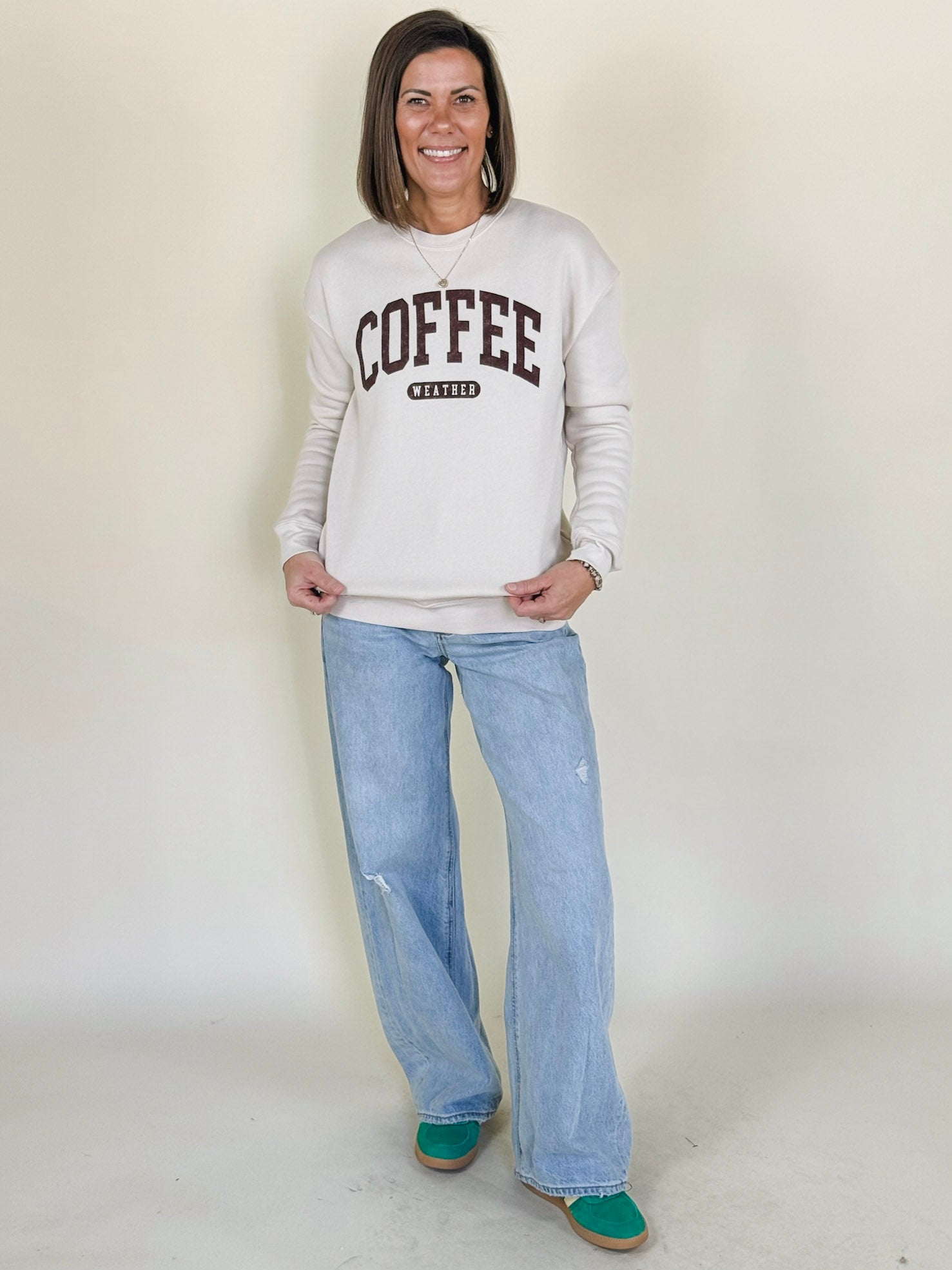 Coffee Weather Graphic Sweatshirt