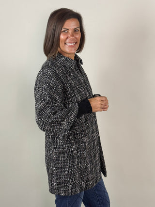 Piper Tweed Poncho Jacket