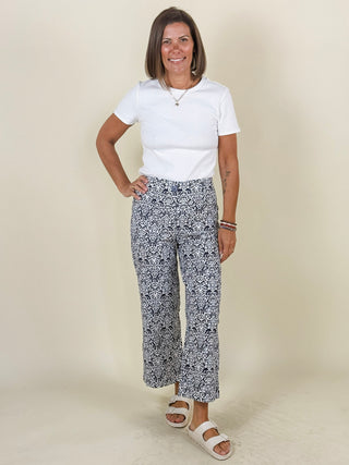 Tessa Tile Print Crop Pants