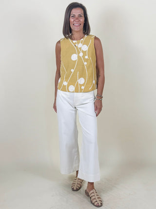 [Liverpool] Mae Sleeveless Embroidered Top
