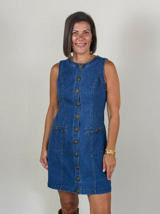 Garsia Denim Fitted Mini Dress