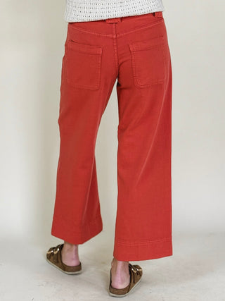 [Liverpool] Stride Cargo Wide Leg Crop Denim, 26" Inseam