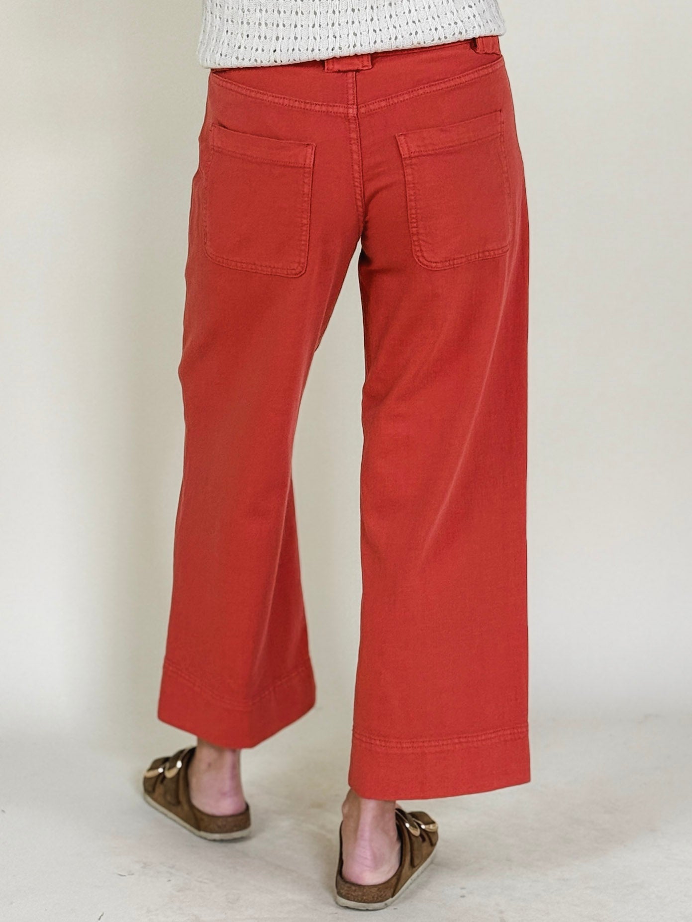 [Liverpool] Stride Cargo Wide Leg Crop Denim, 26" Inseam