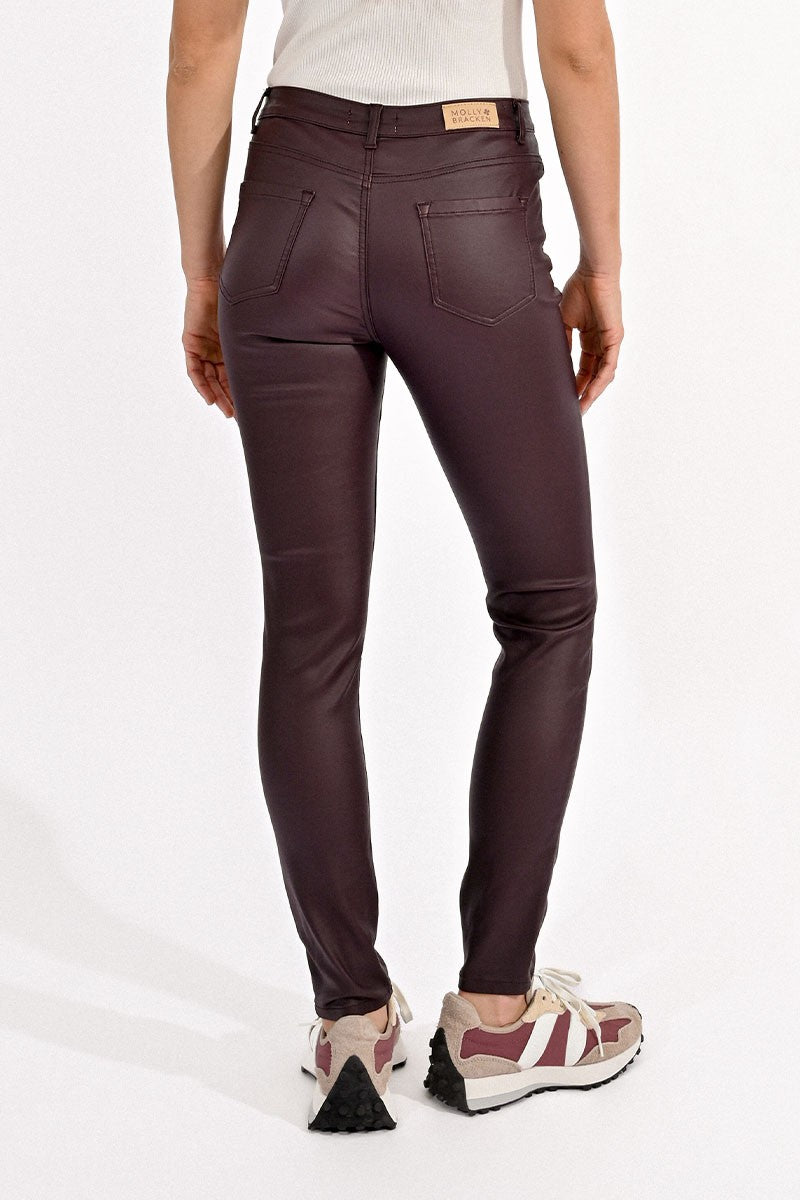 Ava Faux Leather Skinny Pant