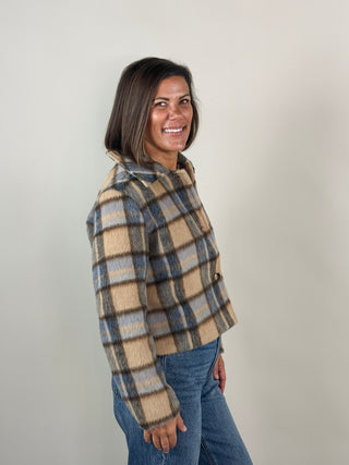 [Z Supply] Petra Plaid Shrunken Jacket