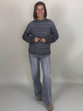 Lania Boat Neck Long Sleeve Sweater