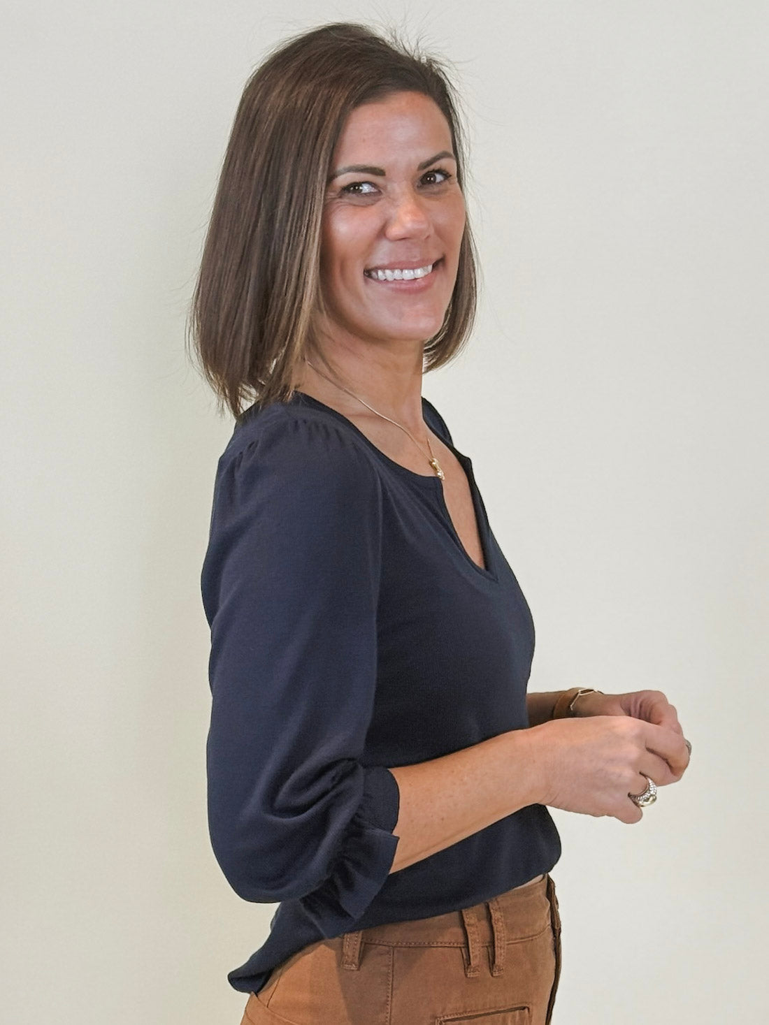 [Liverpool] Keeley Elbow Sleeve Knit Tee