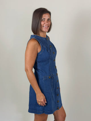 Garsia Denim Fitted Mini Dress