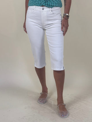 [Liverpool] Reina Capris with Slit, 17" Inseam