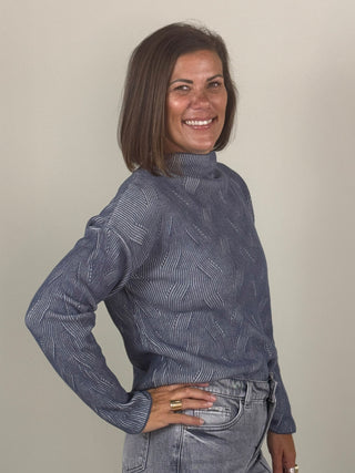 Storm Long Sleeve Funnel Neck Sweater